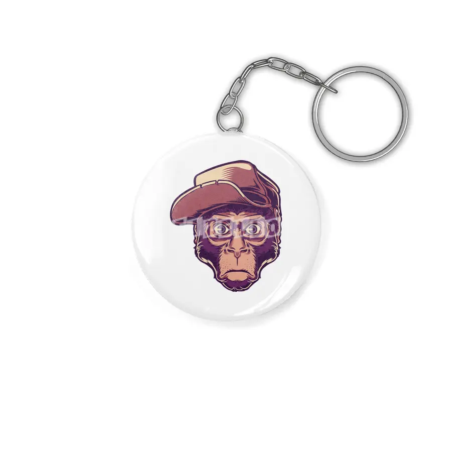 Skater Hipster Chimp Anahtarlık