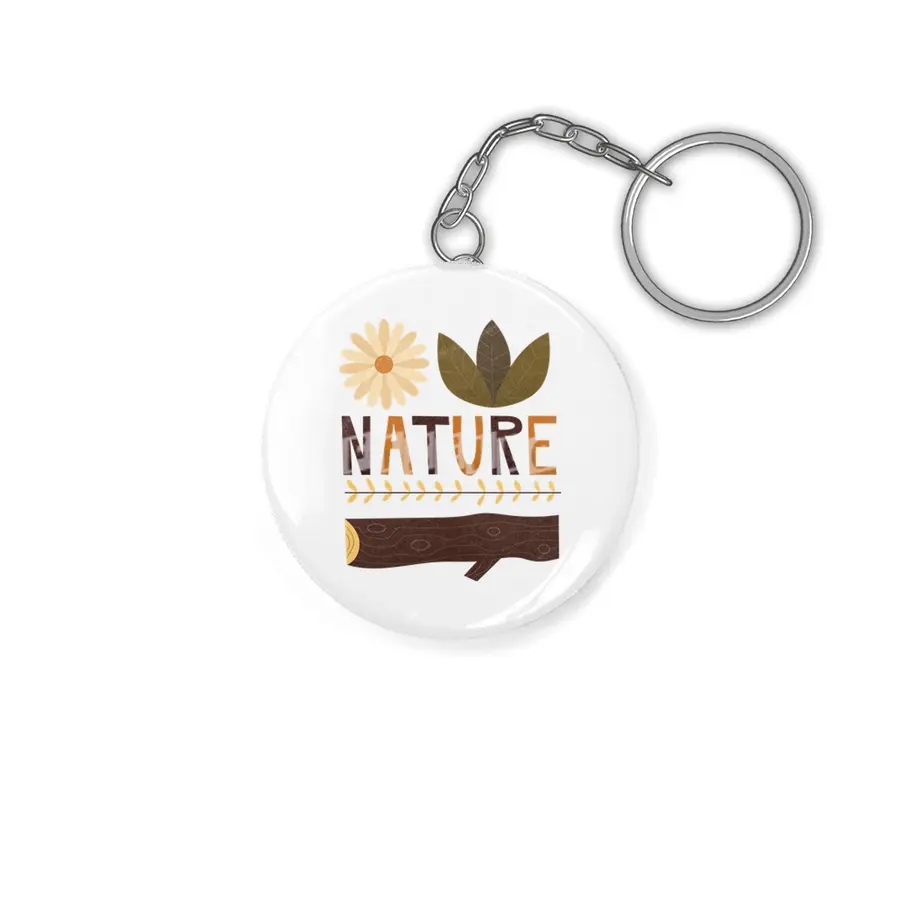 Outdoors Vintage Nature T-Shirt | Retro Camping Design Anahtarlık