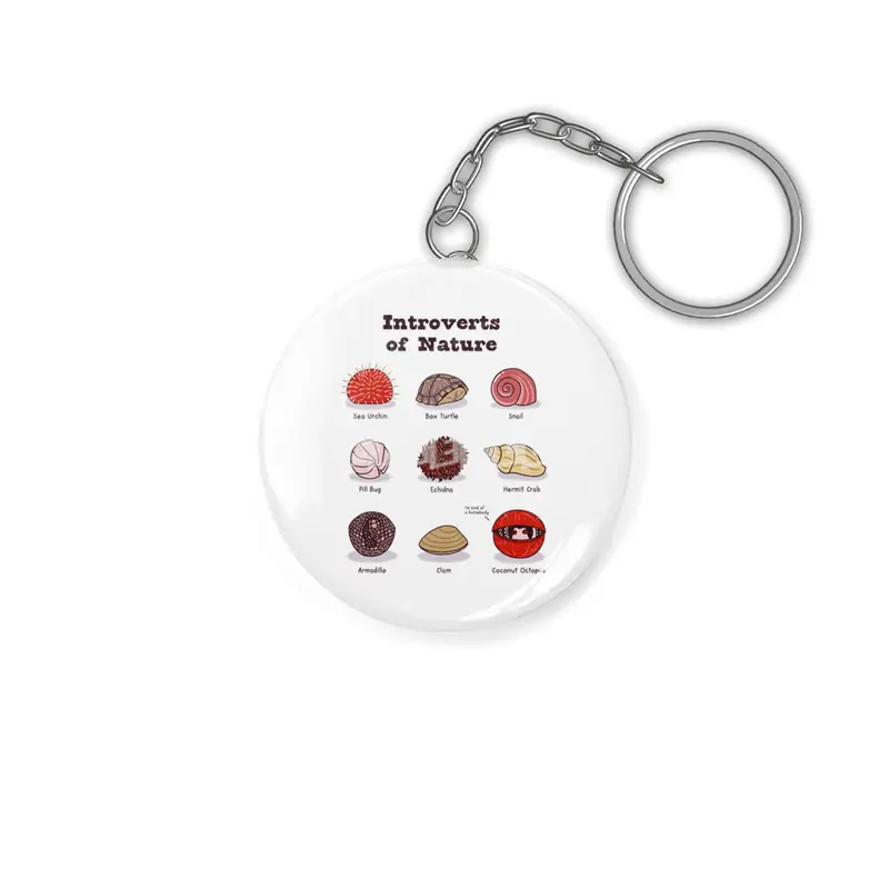 Introverts of Nature (Red/Gold) Anahtarlık