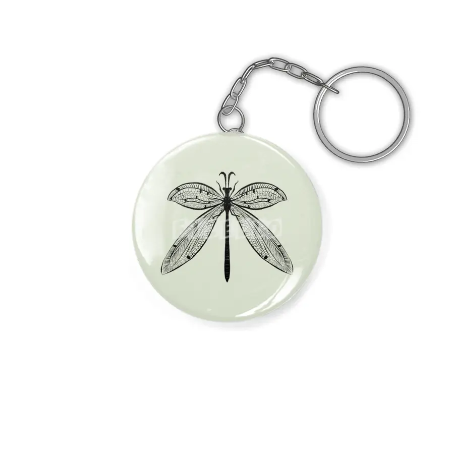 Dragonfly Nature Lover Insect Art Anahtarlık