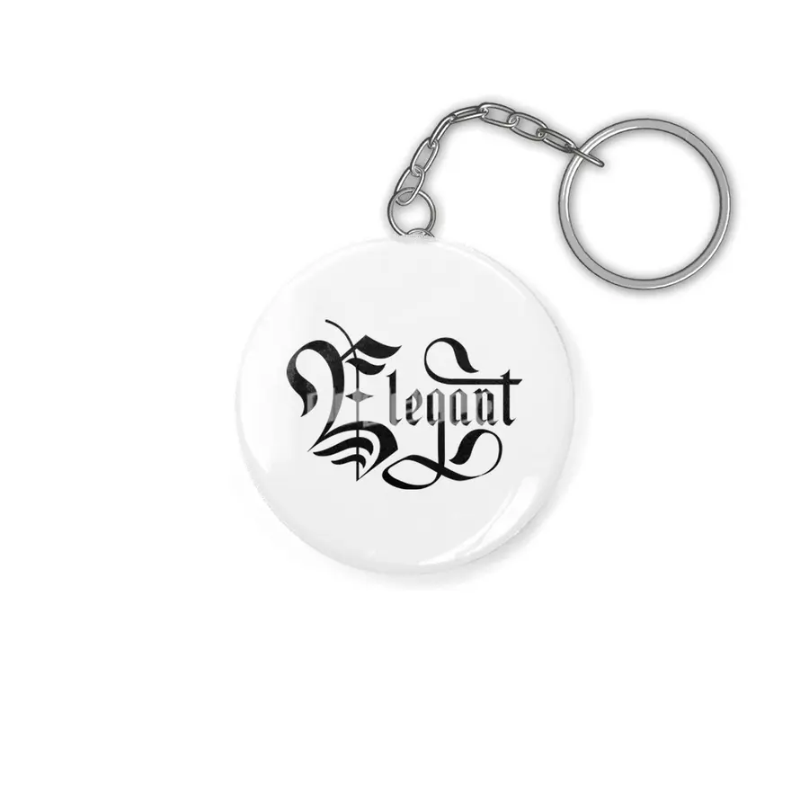 Elegant lettering Gothic Anahtarlık