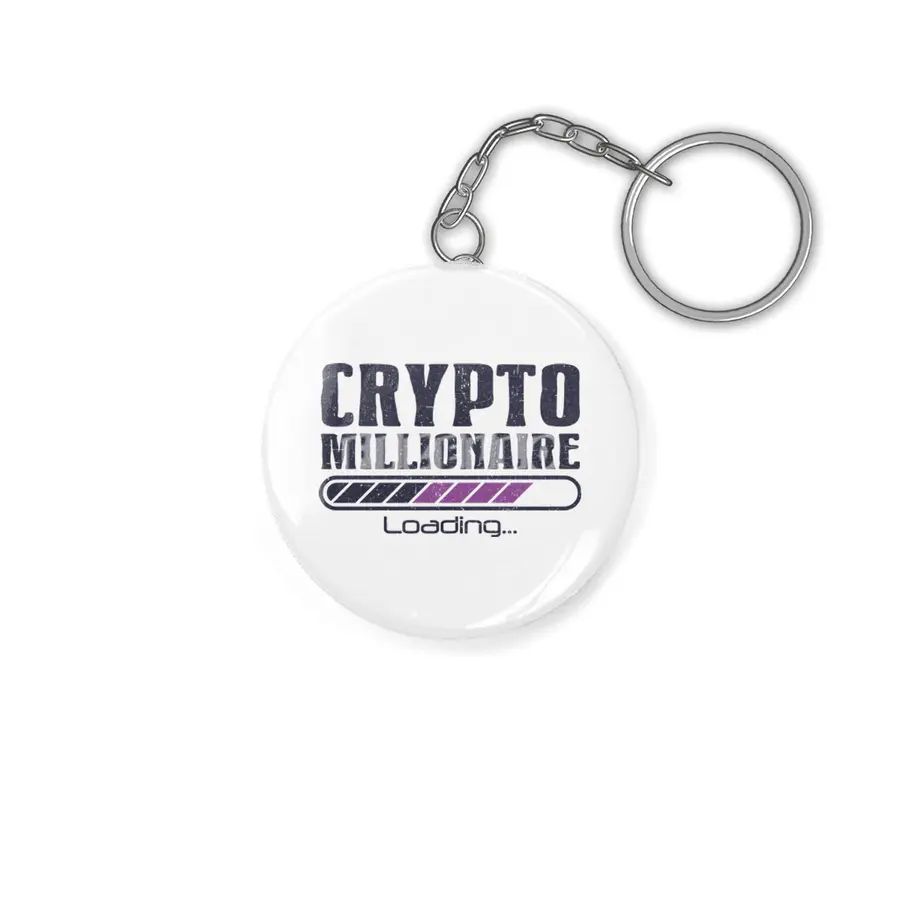 Crypto Millionaire Funny Bitcoin Crypto Anahtarlık