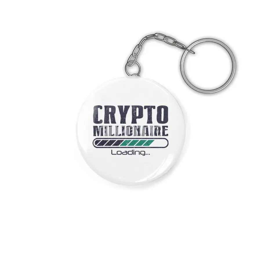 Crypto Millionaire Funny Bitcoin Crypto Anahtarlık