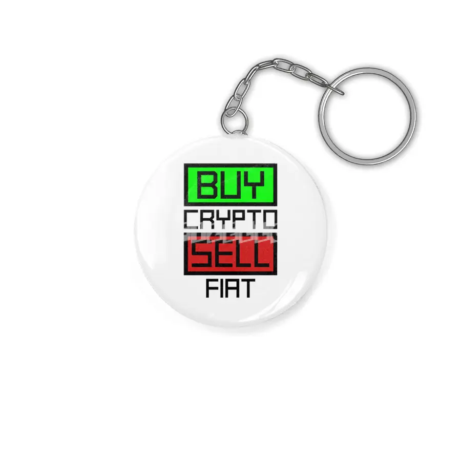 Buy Crypto Sell Fiat Buttons Anahtarlık