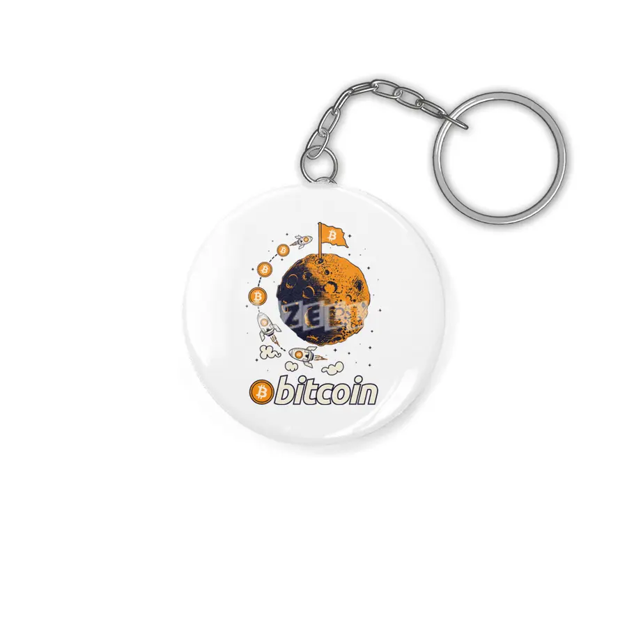 Bitcoin To The Moon Crypto Cryptocurrency Anahtarlık