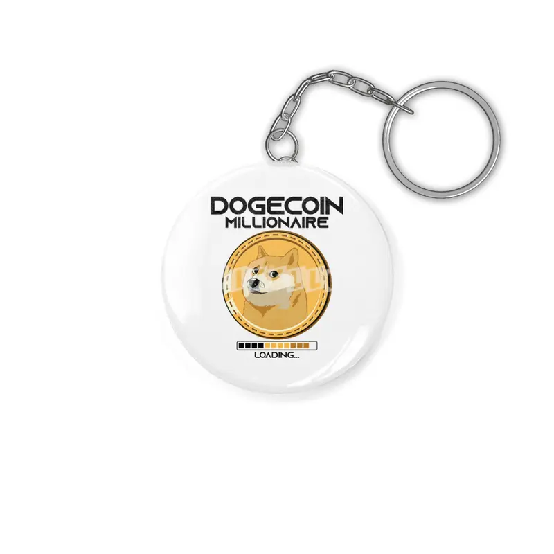 Dogecoin Millionaire Funny Crypto Cryptocurrency Anahtarlık