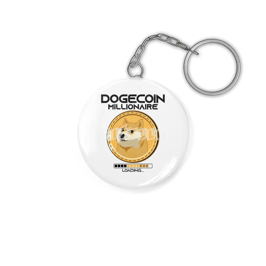 Dogecoin Millionaire Funny Crypto Cryptocurrency Anahtarlık