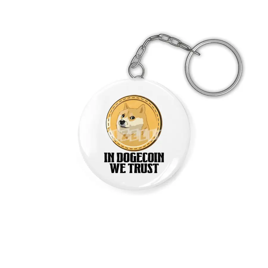 In Dogecoin We Trust Funny Crypto Cryptocurrency Anahtarlık