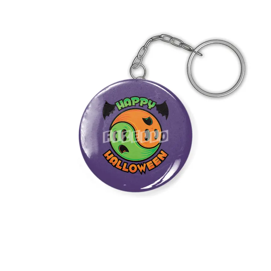Happy Halloween Ghost Yin-Yang Anahtarlık
