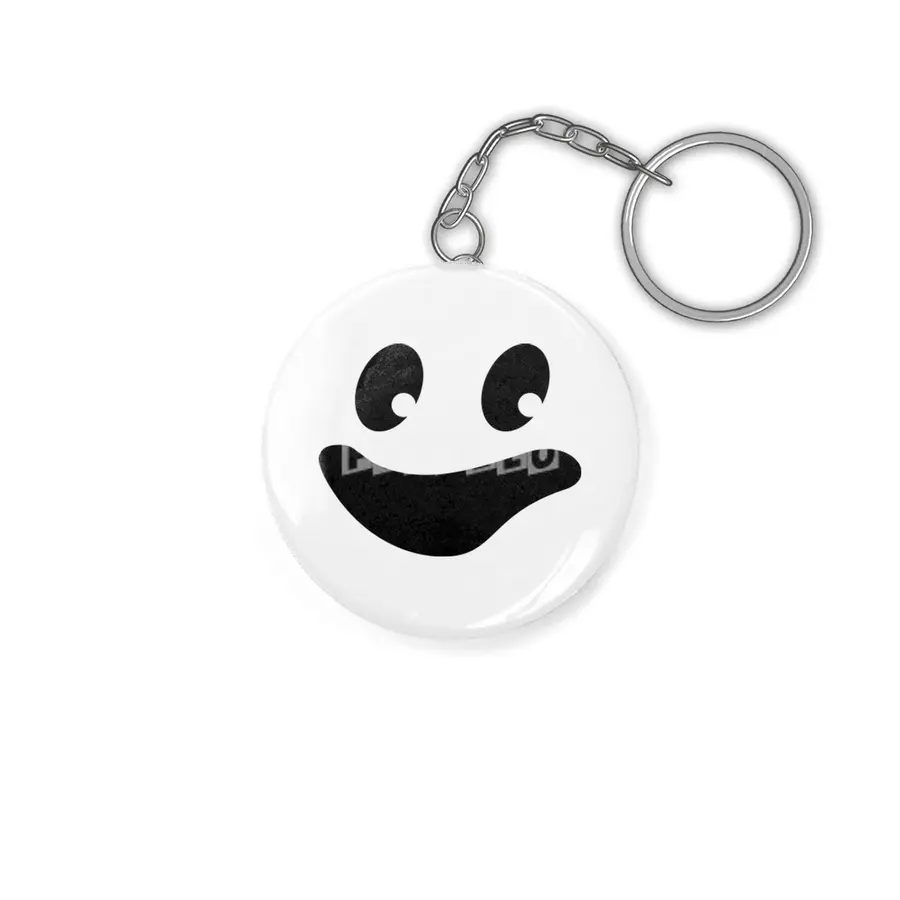 Vintage Retro Halloween Trick Or Treat Ghost Face Anahtarlık