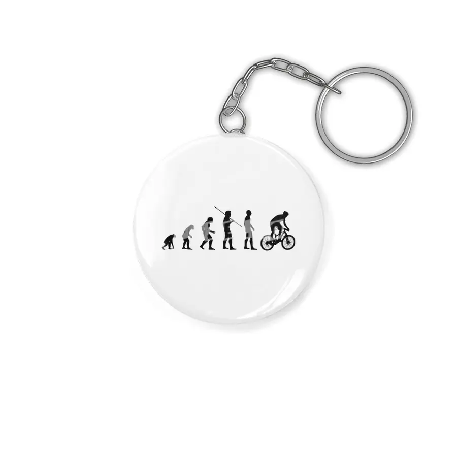 Funny Cyclist Meme - Biker Evolution of Man Bmx Bv Anahtarlık