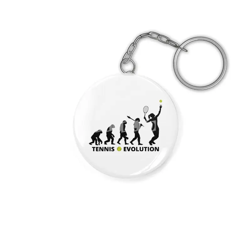 Tennis evolution Women, Tennis Lover Gift Anahtarlık