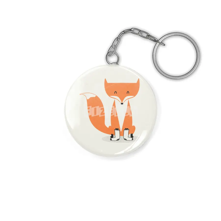 A Fox With Socks Anahtarlık