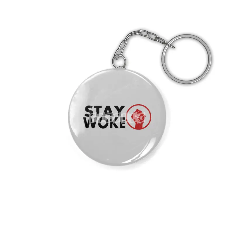 Stay Woke Black Lives Matter Protest Anahtarlık