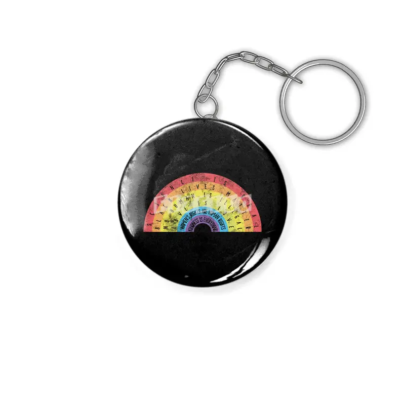 Science is Real Black Lives Matter Rainbow Shirt Vintage Anahtarlık