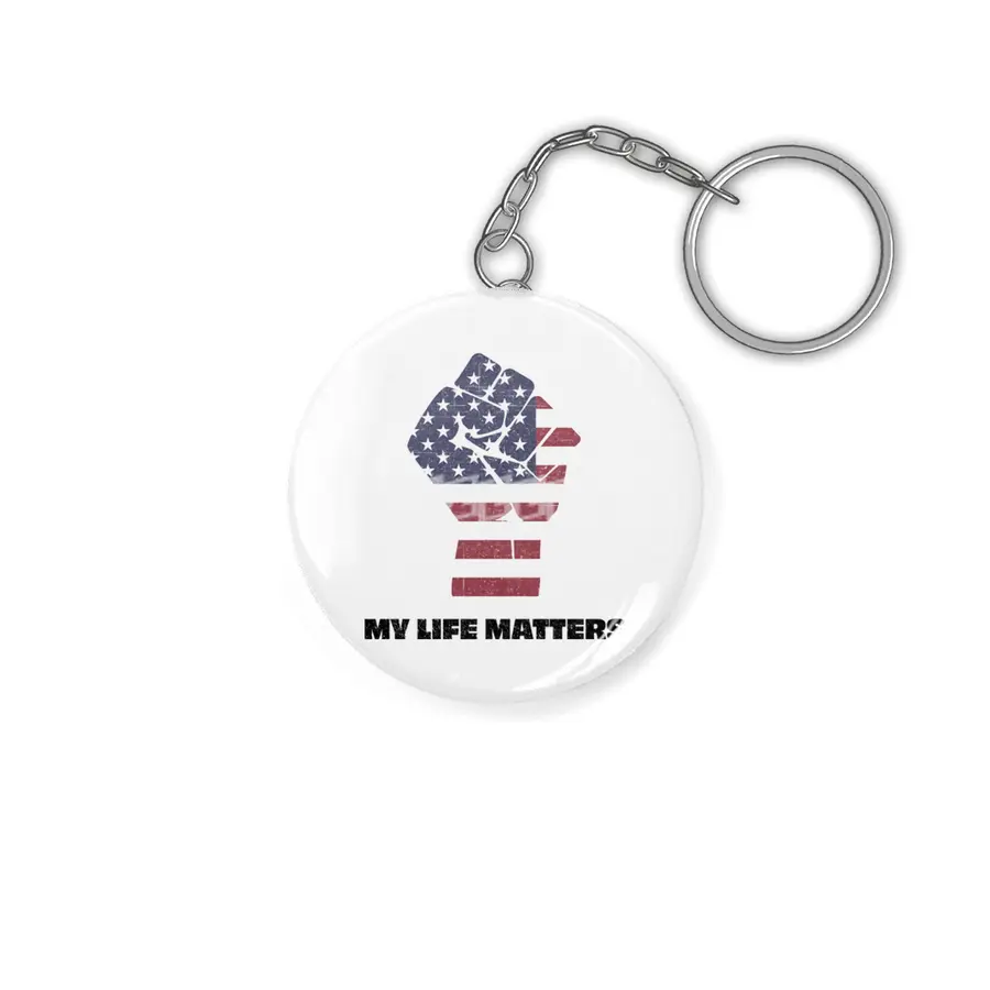 Life Matters | Black Lives Matter | Stop the Hate Anahtarlık