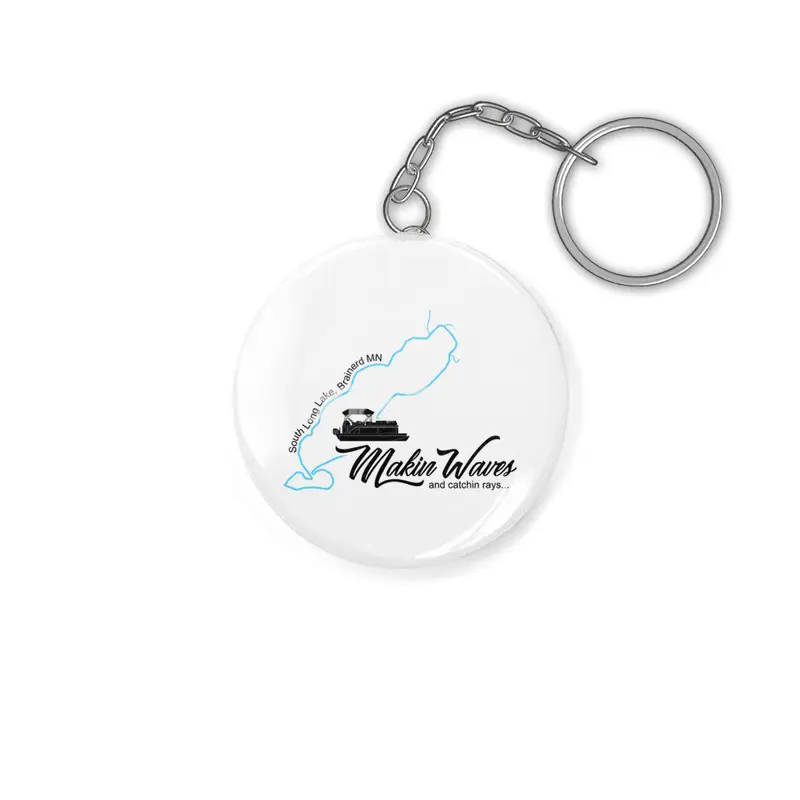 South Long Lake | Makin Waves | Black Lettering Anahtarlık