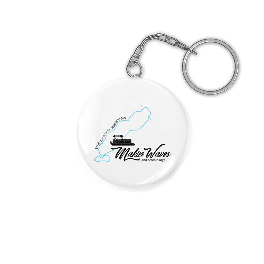 South Long Lake | Makin Waves | Black Lettering Anahtarlık