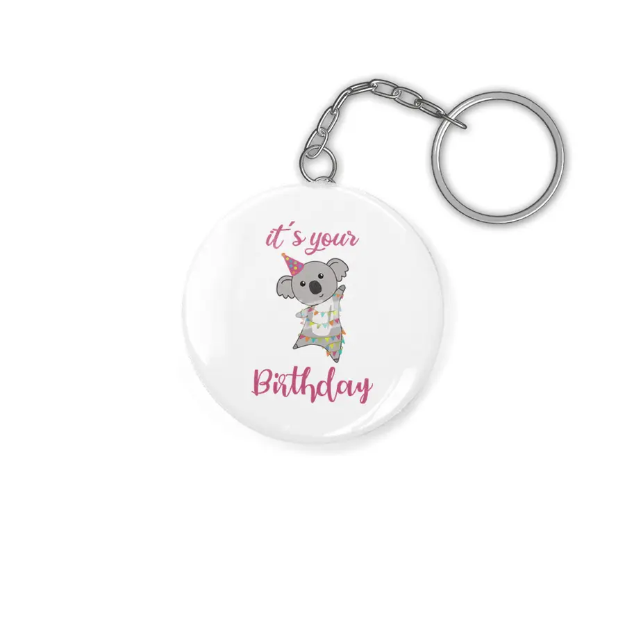 Happy Birthday Wishes To You Koala Cute Animals Anahtarlık