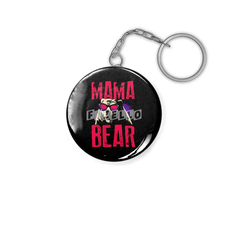 Mama Bear Mom Mother Mothers Day Matching Family For Women Anahtarlık