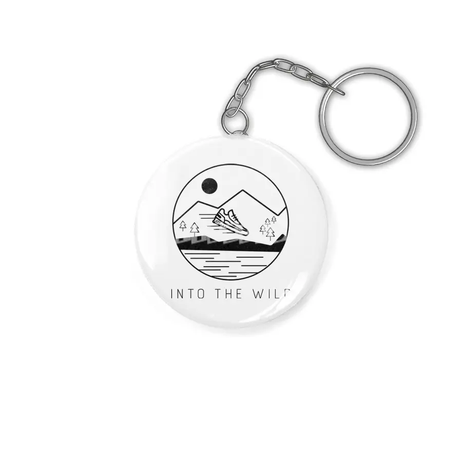 Into the Wild (Black Outline) Anahtarlık