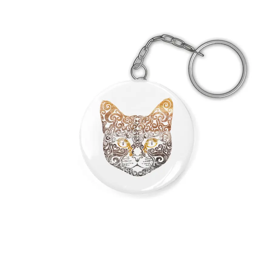 Swirly Cat Anahtarlık