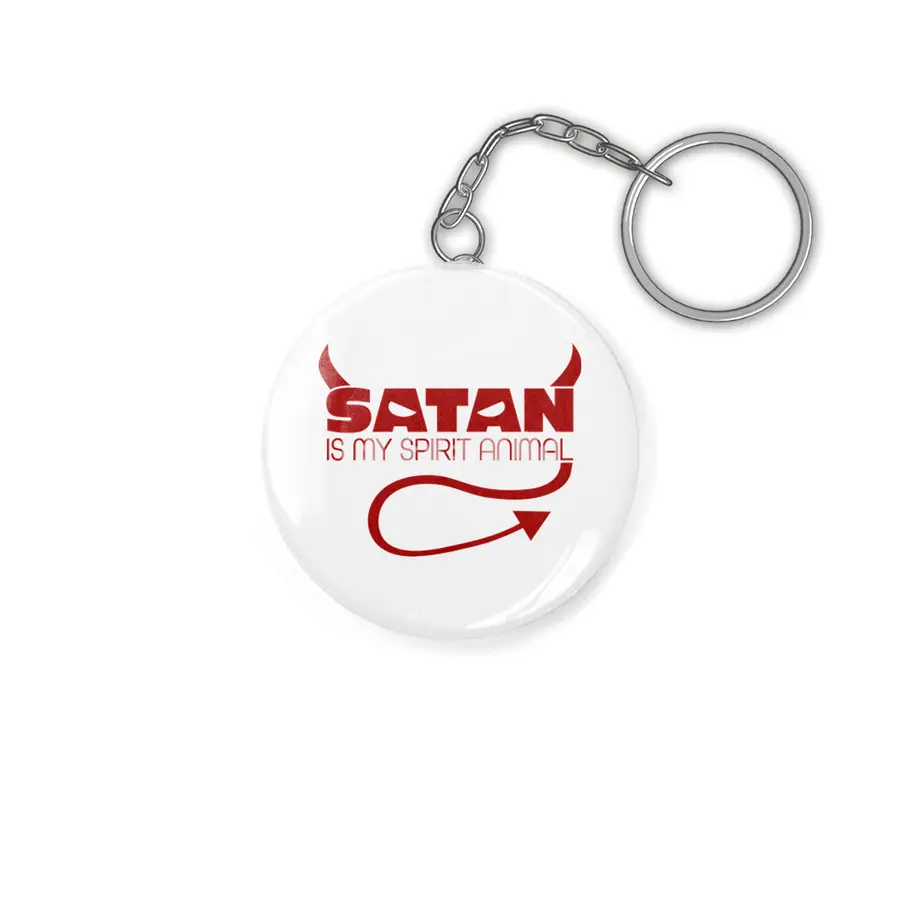 Satan is My Spirit Animal - Red Anahtarlık