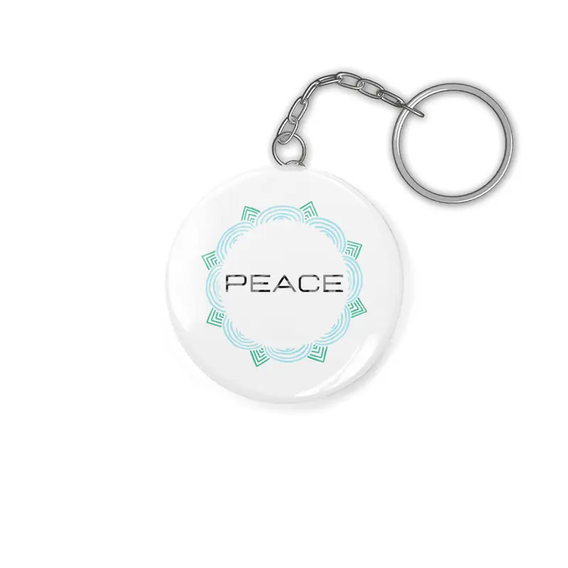 Peace Mandala | Yoga | Pilates | Rave | Floral Anahtarlık