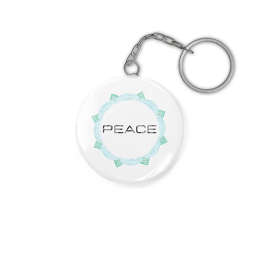 Peace Mandala | Yoga | Pilates | Rave | Floral Anahtarlık