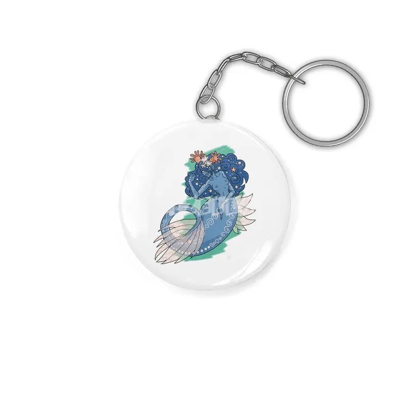 Mermaid Grabs Back Anahtarlık