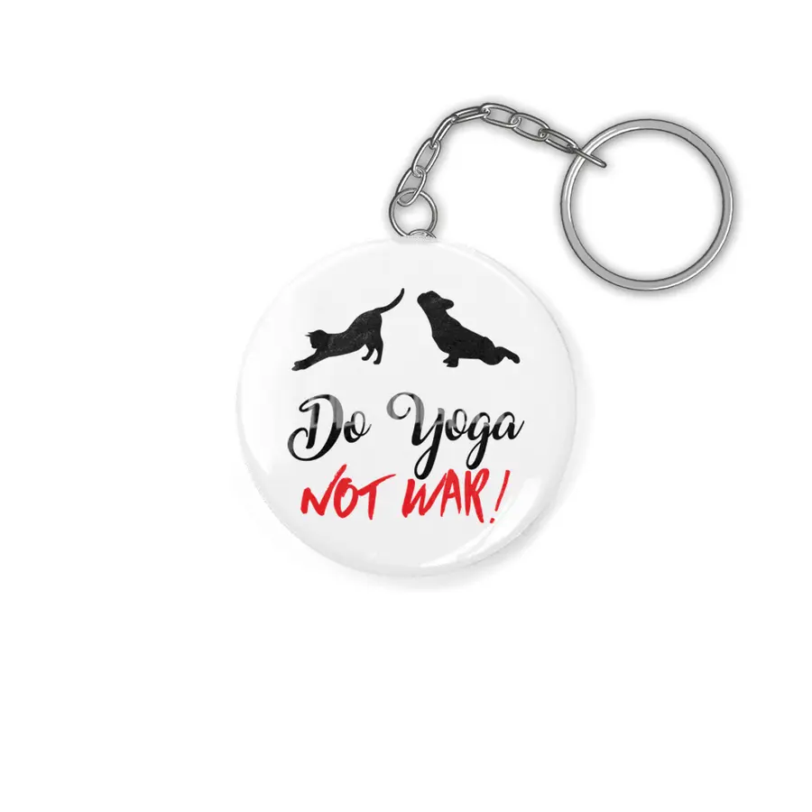 Do Yoga Not War Anahtarlık