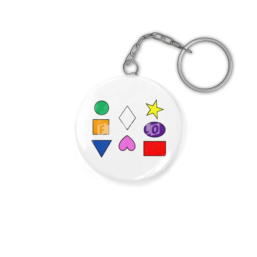 Learn with Colorful Shapes Anahtarlık