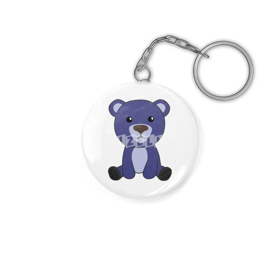 Blue Bear Colorful Bears Cute Animals Teddy Bears Anahtarlık