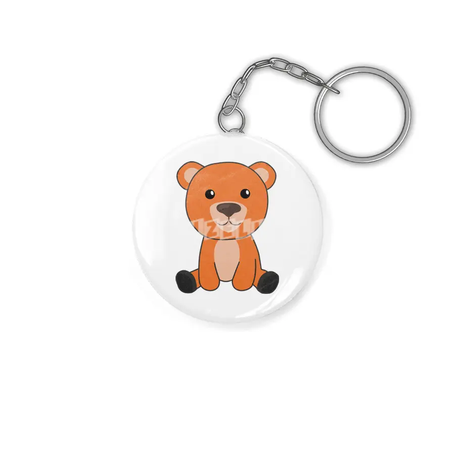 Orange Bear Colorful Bears Cute Animals Teddy Anahtarlık