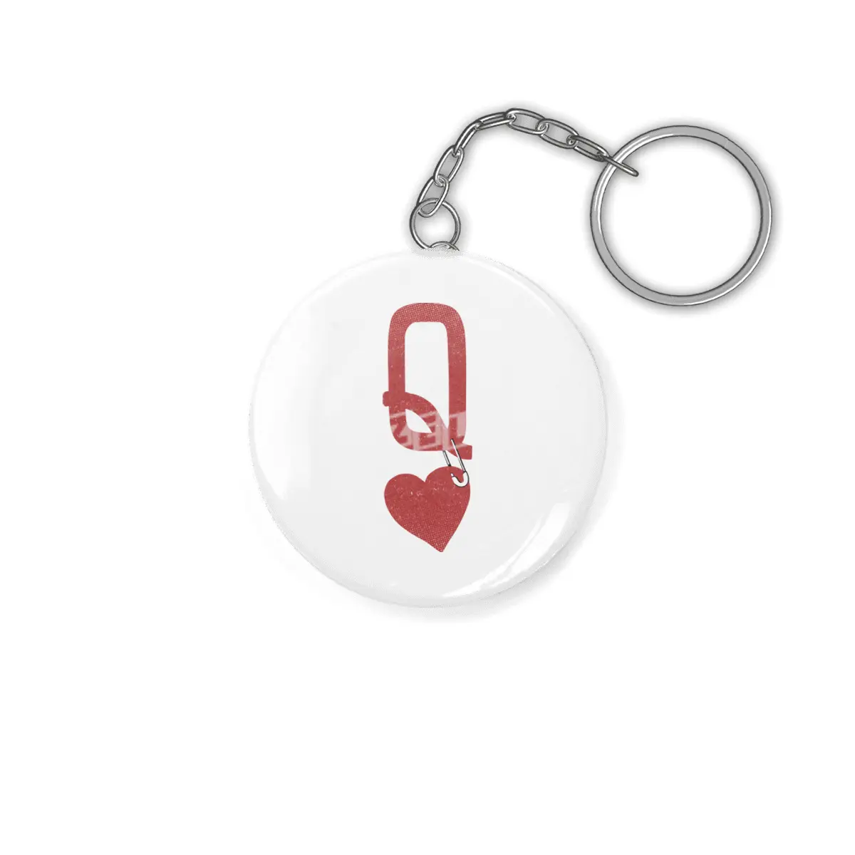 Queen Of Hearts Poker Anahtarlık