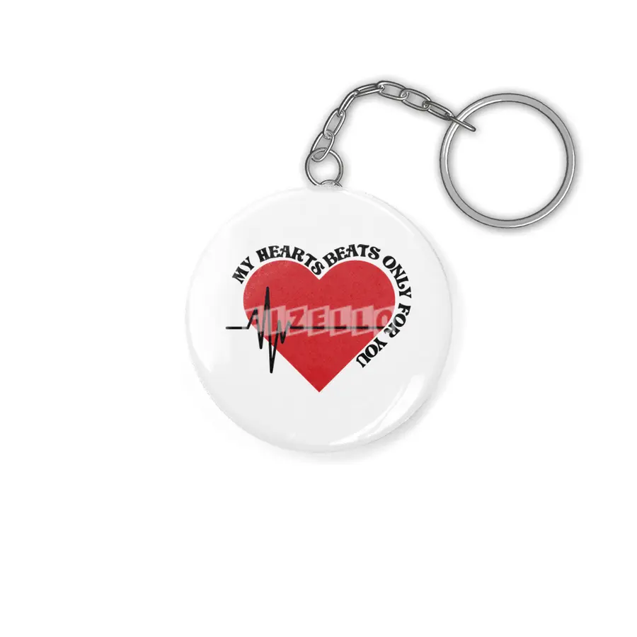 heartbeat and quotes Anahtarlık