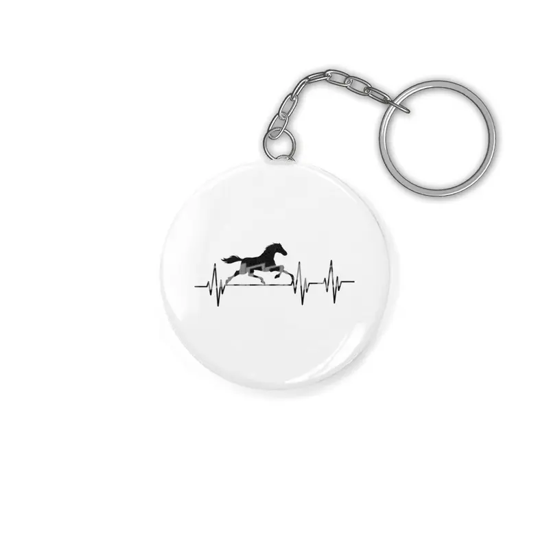 Horse Heartbeat Rider Pulse Gift horses Anahtarlık