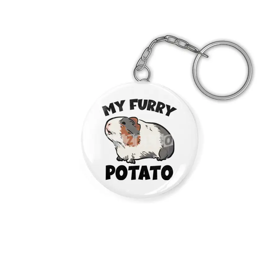 My furry potato guinea pig Anahtarlık