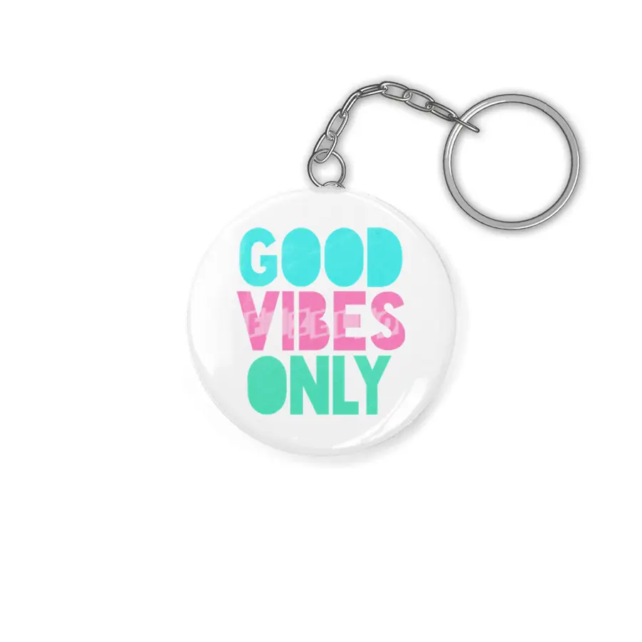 Pastel Good Vibes Only Anahtarlık