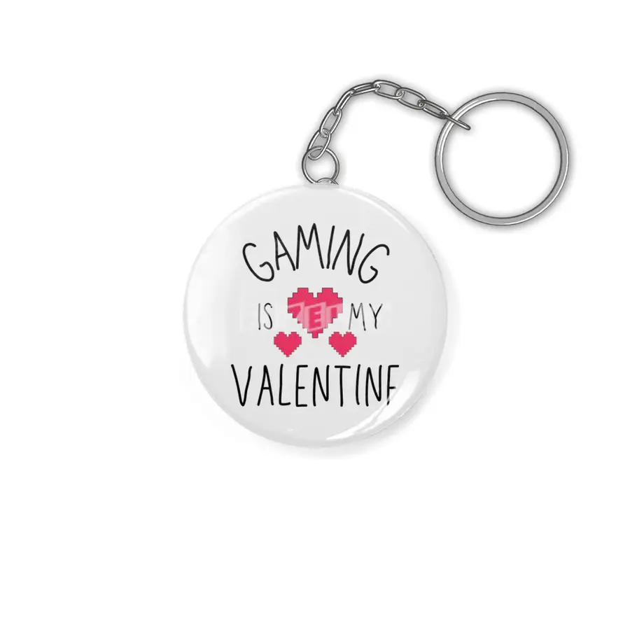 Gaming Is My Valentine 8 Bit Heart Anahtarlık
