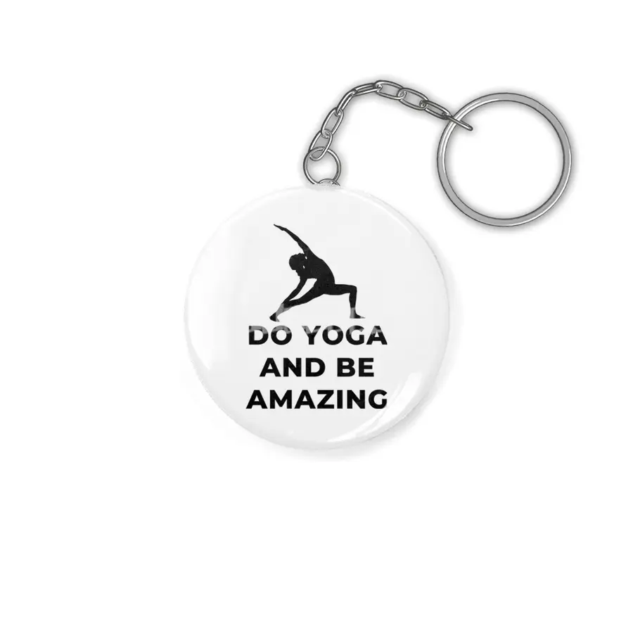 Be Amazing Yoga Cute Funny Anahtarlık