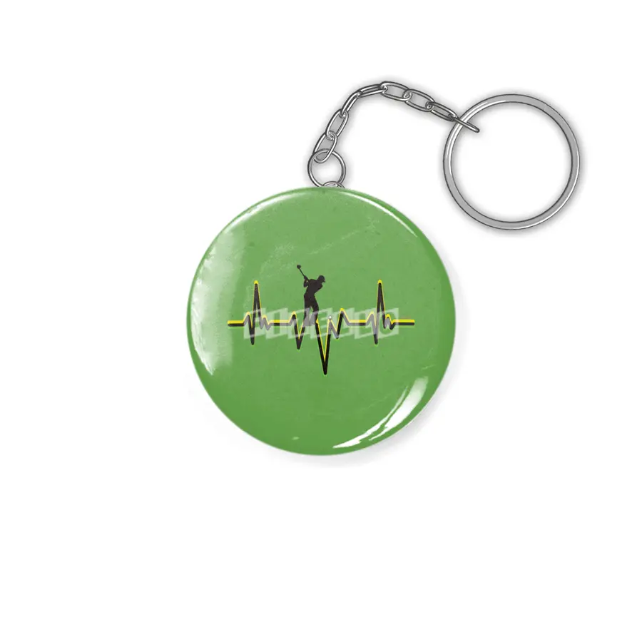 Golf Heartbeat for golf lover Anahtarlık