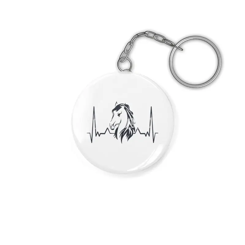 Horse Lover Heartbeat for Horse Lovers Anahtarlık