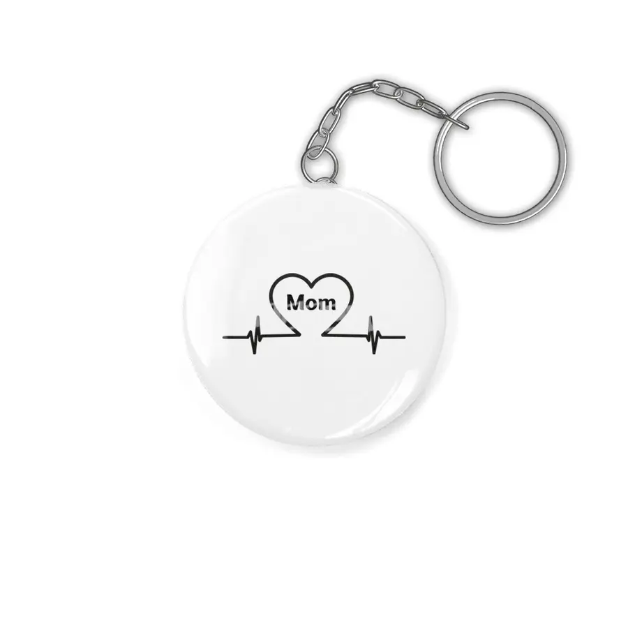 Heartbeat Mom - Mom Anahtarlık