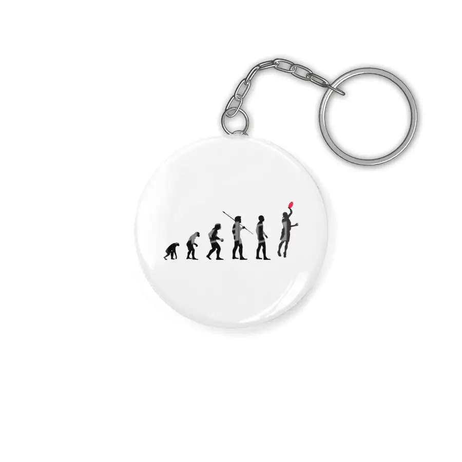 Evolution of Man | Disc Golf Players Funny Meme Bv Anahtarlık