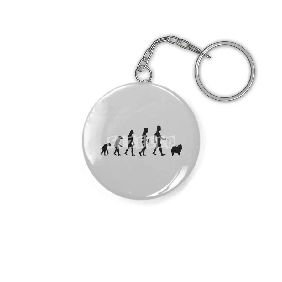 Evolution Of Labrador Logo Funny Anahtarlık