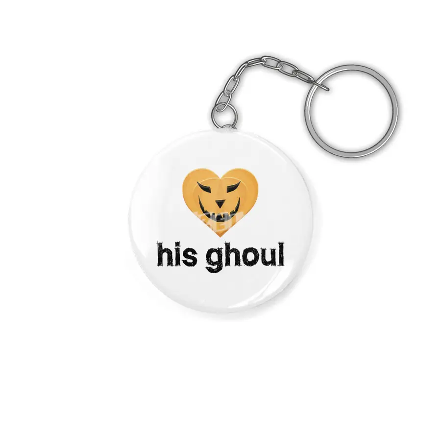 His Ghoul - Matching Couples - Halloween Anahtarlık