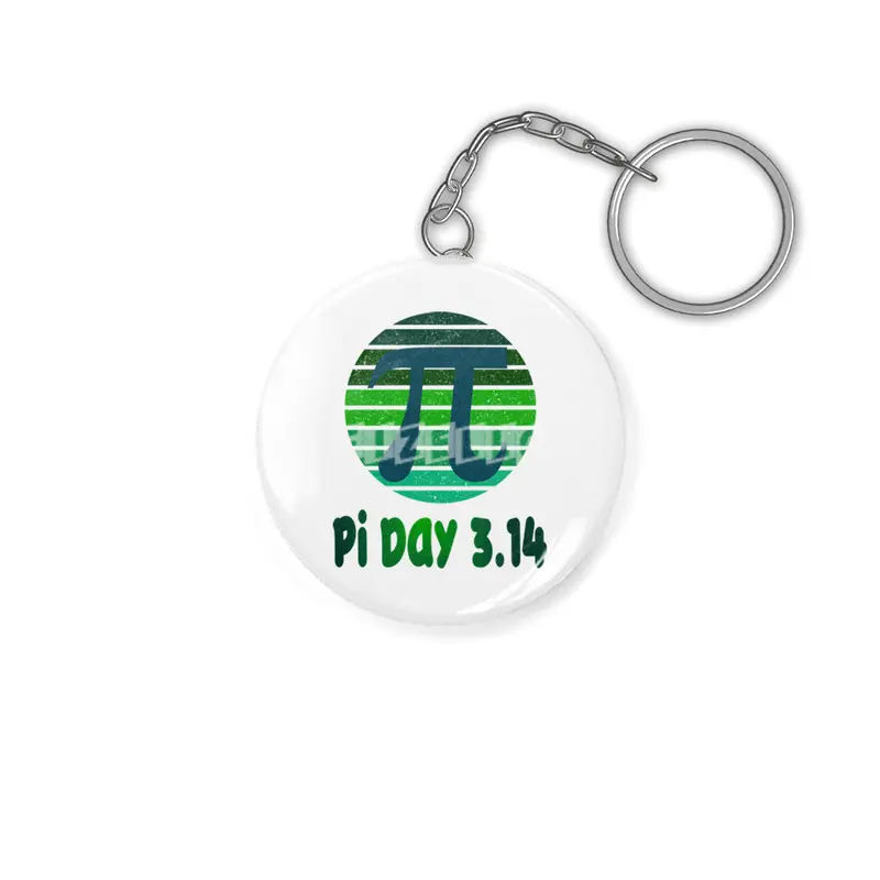 Fun Retro Pi Day 3.14 Vintage Design Anahtarlık