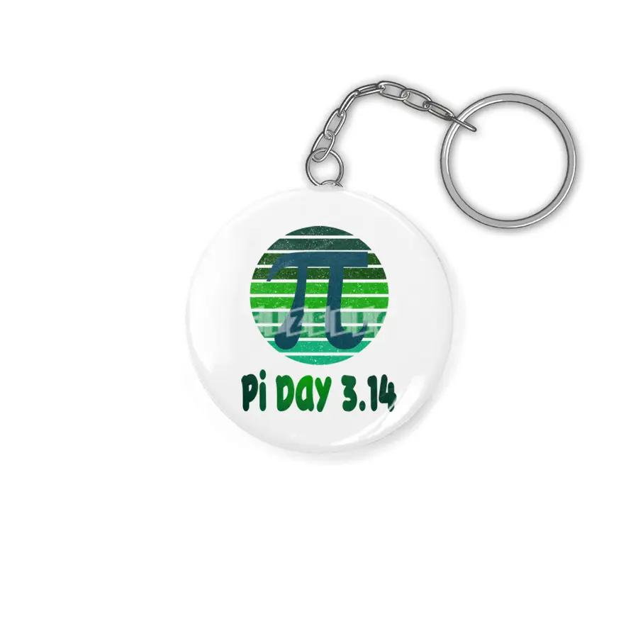 Fun Retro Pi Day 3.14 Vintage Design Anahtarlık