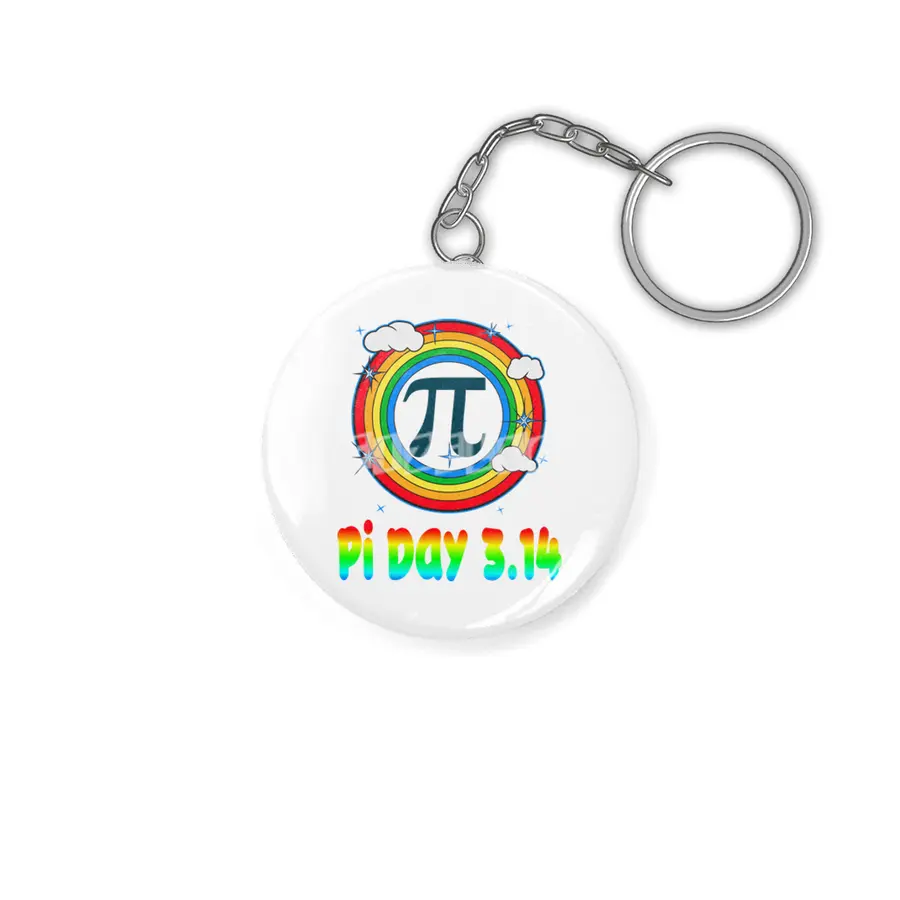 Fun Retro Pi Day 3.14 Vintage Design Anahtarlık